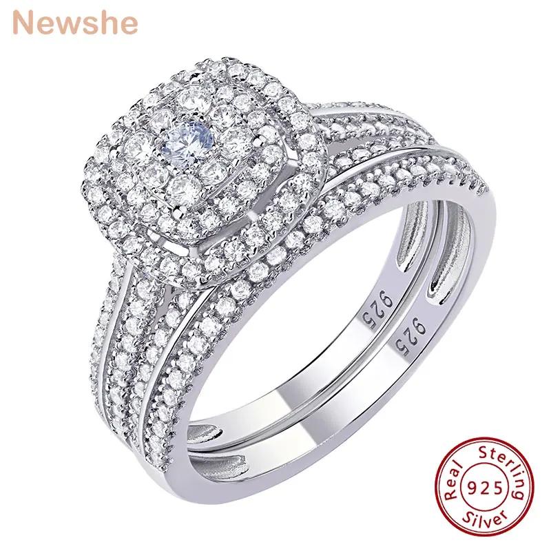 Newshe  2Pcs ȥ  ָ  ȥ  ź Ʈ 1.6Ct Ϸ   AAAAA 